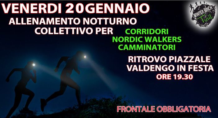 Winter Brich, allentamento notturno a Valdengo