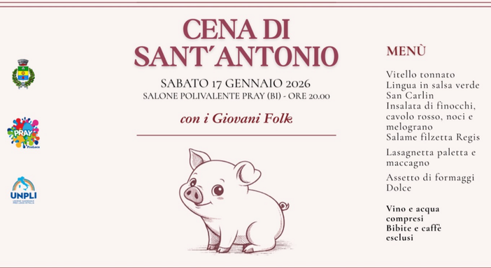 A Pray si festeggia il patrono, Sant'Antonio Abate