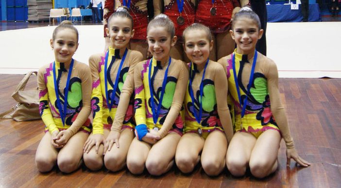 le piccole atlete dell'Eurogymnica