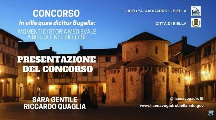 Il Liceo “Avogadro” di Biella lancia il concorso “In villa quae dicitur Bugella: momenti di storia medievale a Biella e nel Biellese”
