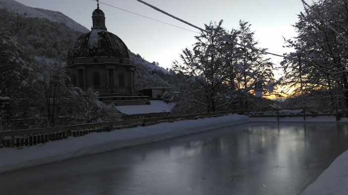 Il Santuario di Oropa sotto una coltre bianca FOTOGALLERY