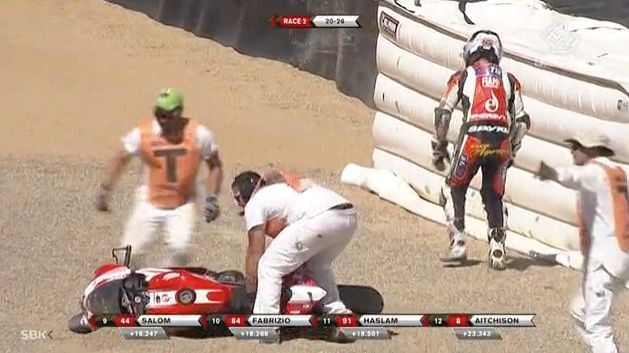 Superbike: Ancora una caduta per Ayrton Badovini