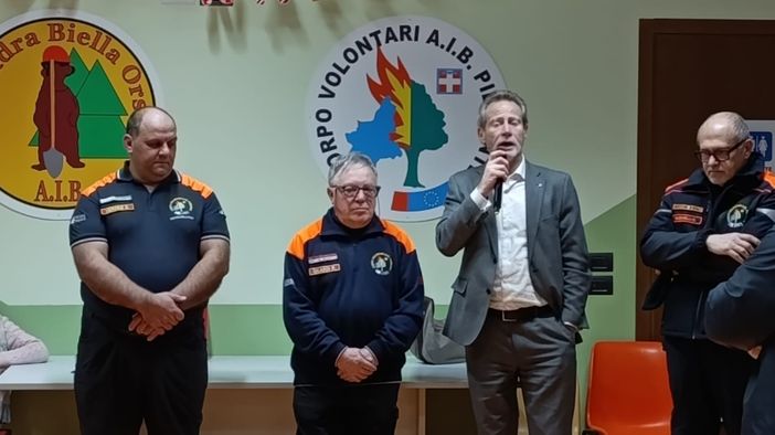 Serata di auguri e riconoscimenti per la squadra AIB di Biella FOTO