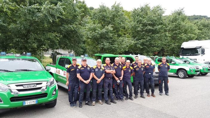 Volontari AIB in missione in Sicilia, Sardegna e Calabria per gli incendi boschivi