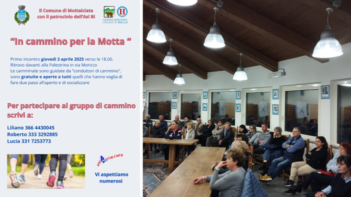 Gruppo di Cammino a Mottalciata: grande entusiasmo e partecipazione. Gruppo di Cammino a Mottalciata: grande entusiasmo e partecipazione.