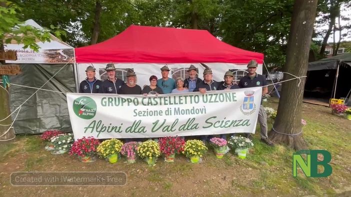 A Biella per l'Adunata anche il gruppo di Castelletto Uzzone, FOTO e VIDEO