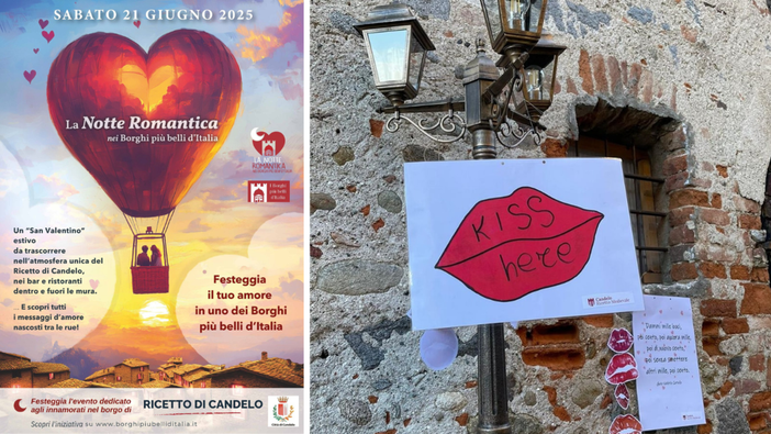 Candelo si accende per la Notte Romantica: San Valentino estivo nel cuore del Ricetto