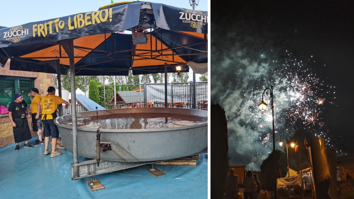 Sordevolo, frittura record e fuochi d’artificio: la festa ligure conquista il Biellese - Foto Gilberto Caon per newsbiella.it