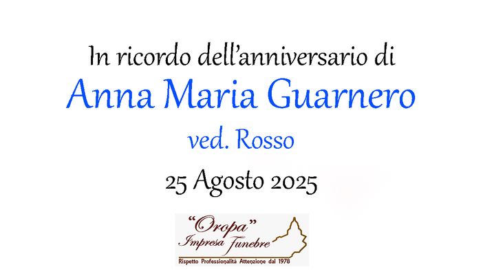 Anna Maria Guarnero, ved. Rosso