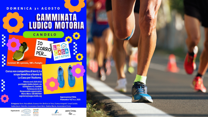 Camminata ludico motoria: Candelo corre per la solidarietà Camminata ludico motoria: Candelo corre per la solidarietà