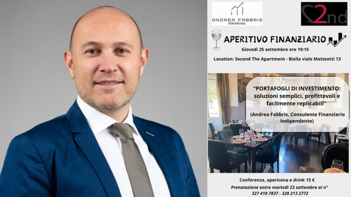 Aperitivo finanziario a Biella: strategie di investimento semplici e replicabili