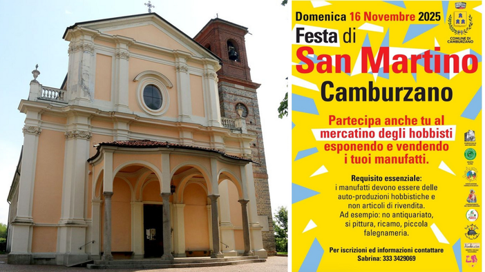 Camburzano in festa per San Martino: torna il tradizionale mercatino degli hobbisti