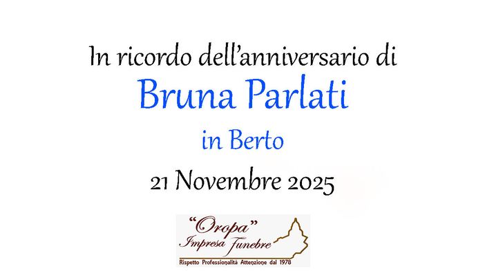 Bruna Parlati in Berto - Anniversario