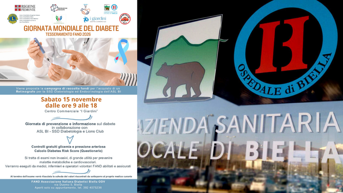 Giornata Mondiale del Diabete: controlli gratuiti e prevenzione a Biella Giornata Mondiale del Diabete: controlli gratuiti e prevenzione a Biella