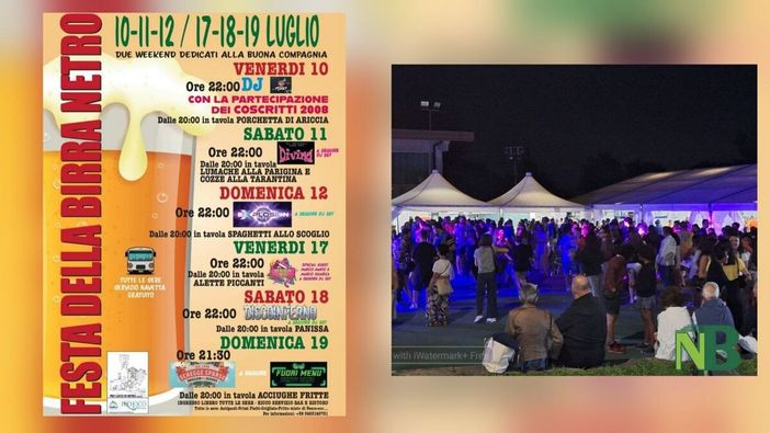 A Netro torna la Festa della Birra: sei serate tra musica, cucina e divertimento