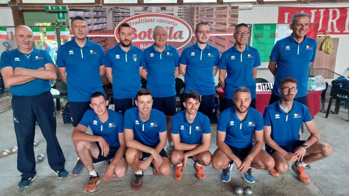 La nazionale  oggi a Biella per Italia-Francia - Foto Federboicce