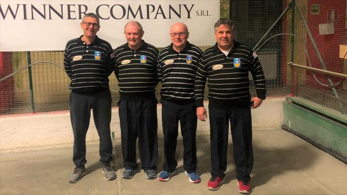 La quadretta Piatto Sport vincitrice a San Giorgio Canavese - Foto Federbocce