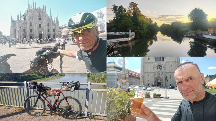 Biella-Istanbul in bici, Maurizio Maffeo oggi a Belgrado, FOTO e VIDEO Biella-Istanbul in bici, Maurizio Maffeo oggi a Belgrado, FOTO e VIDEO
