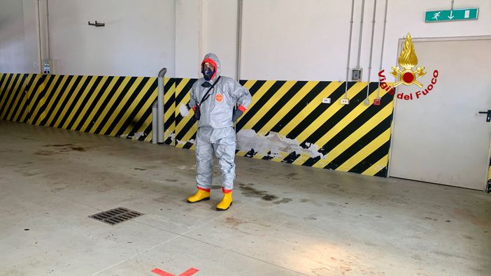 Addestramento Nucleare Biologico Chimico Radiologico per i Vigili del Fuoco di Biella