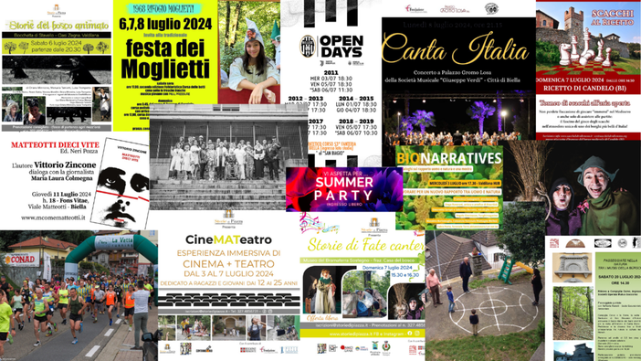 I consigli del fine settimana di newsbiella.it, gli eventi del 5,6 e 7 luglio 2024. I consigli del fine settimana di newsbiella.it, gli eventi del 5,6 e 7 luglio 2024.