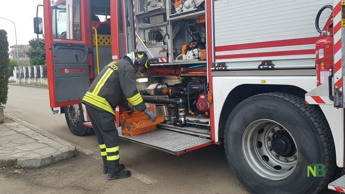 Fuga di gas in via Tre Corti a Biella: Vigili del Fuoco in azione