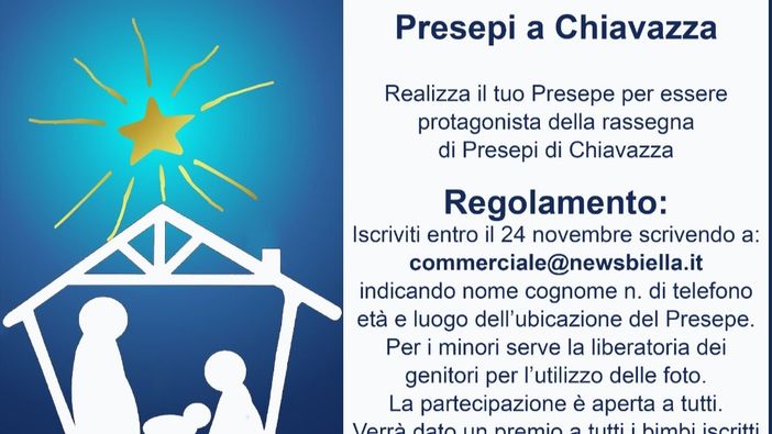 E' iniziato il conto alla rovescia per l'inizio della rassegna di presepi a Chiavazza