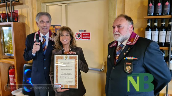 Il Questore Delia Bucarelli socio onorario dell'Associazione Nazionale della Polizia di Stato - Foto Ciccarelli per newsbiella