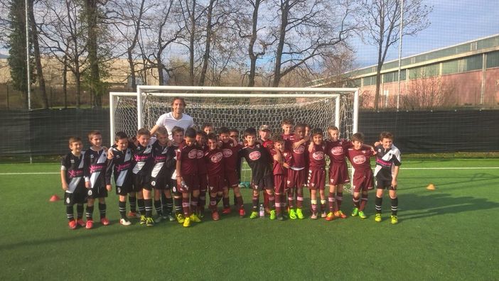 I ragazzi del Torino ospiti dell'Asd Ponderano Calcio