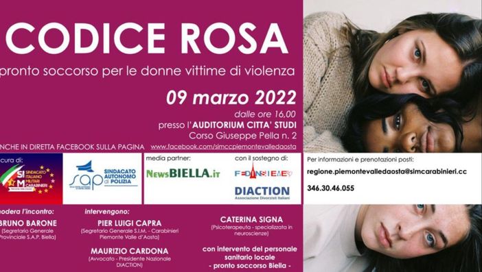 Il 9 marzo a Città Studi il convegno “Codice Rosa, pronto soccorso per le donne vittime di violenza” Il 9 marzo a Città Studi il convegno “Codice Rosa, pronto soccorso per le donne vittime di violenza”