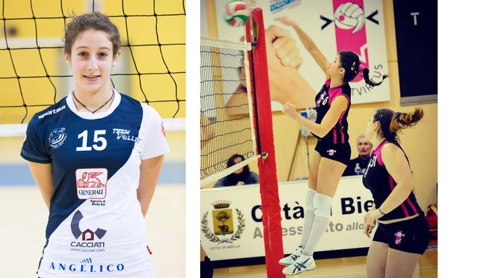 Giada Piacenza del Teamvolley e Erica Sartini della SprintVirtus