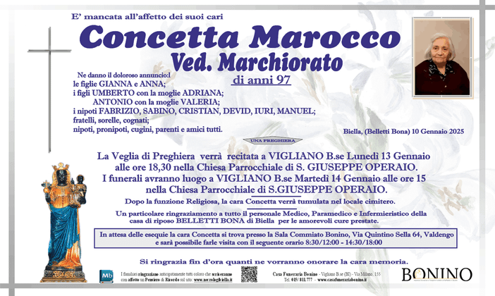 Concetta Marocco ved. Marchiorato