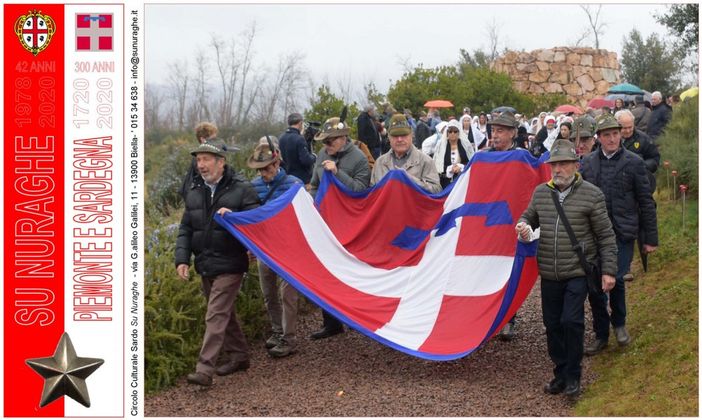 Biella, Alpini delle Sezioni di Biella, Cuneo, Torino e di altre località del Piemonte a Nuraghe Chervu.