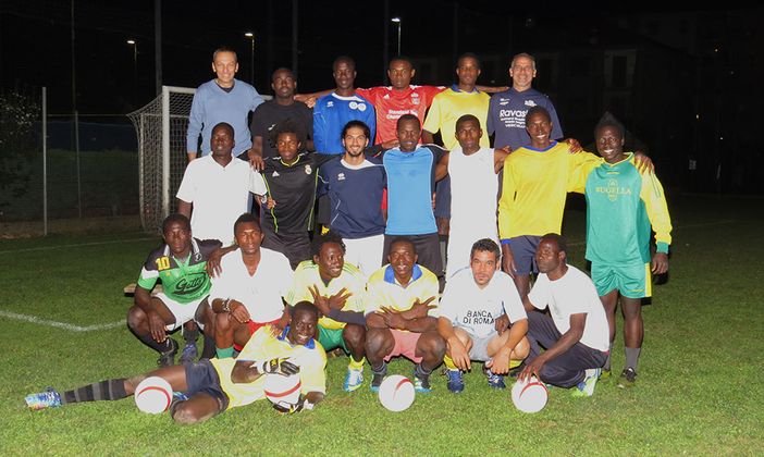A Biella una squadra di calcio tutta africana