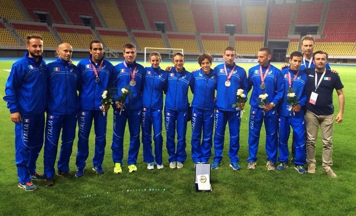 Le rappresentative italiane (Foto Fidal)