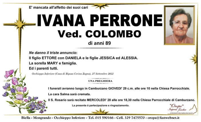 Ivana Perrone, Ved. Colombo