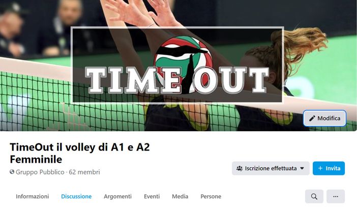 E’ nato “TimeOut il Volley di A1 e A2 Femminile”, il gruppo social per dare voce agli amanti della grande pallavolo femminile, iscriviti anche tu! E’ nato “TimeOut il Volley di A1 e A2 Femminile”, il gruppo social per dare voce agli amanti della grande pallavolo femminile, iscriviti anche tu!