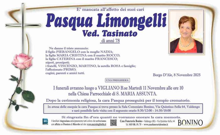 Pasqua Limongelli ved. Tasinato
