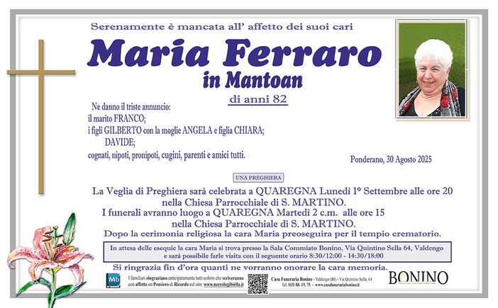 Maria Ferraro in Mantoan