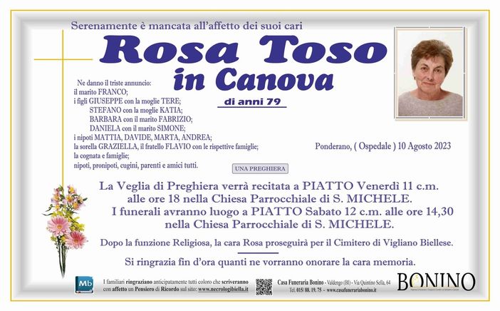 Rosa Toso in Canova