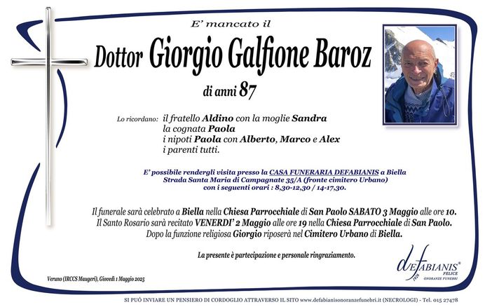Dottor Giorgio Galfione Baroz
