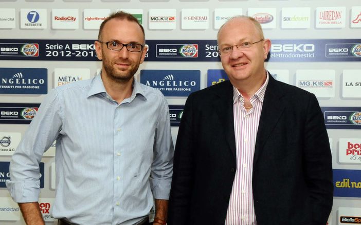 Da sinistra, Fioretti insieme al presidente Massimo Angelico Da sinistra, Fioretti insieme al presidente Massimo Angelico