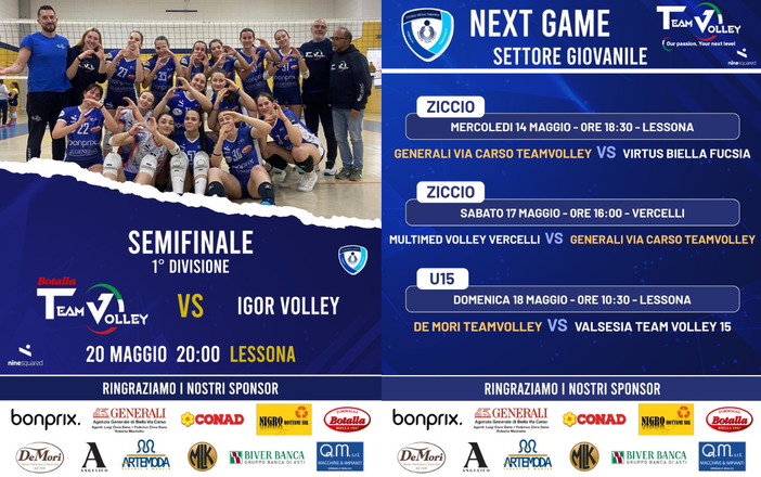 TeamVolley, primo KO per Botalla: "Gara 2 sarà decisiva!" TeamVolley, primo KO per Botalla: "Gara 2 sarà decisiva!"