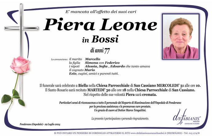 Piera Leone in Bossi