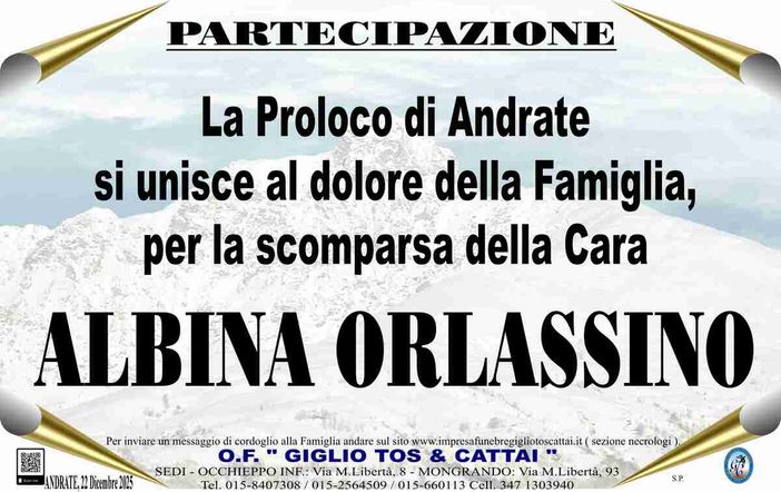 Albina Orlassino, partecipazione