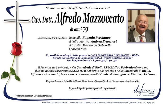 Cav. Dott. Alfredo Mazzoccato