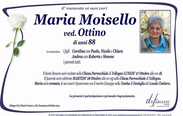 Maria Moisello, ved. Ottino