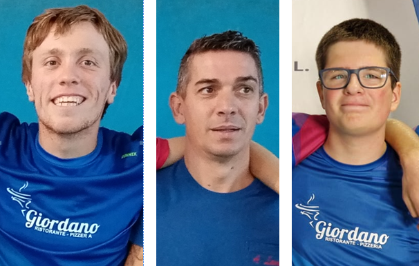 Federico Arno, Angelo Lamagna e Stefano Torrero, formazione di D2 - Foto TT Biella