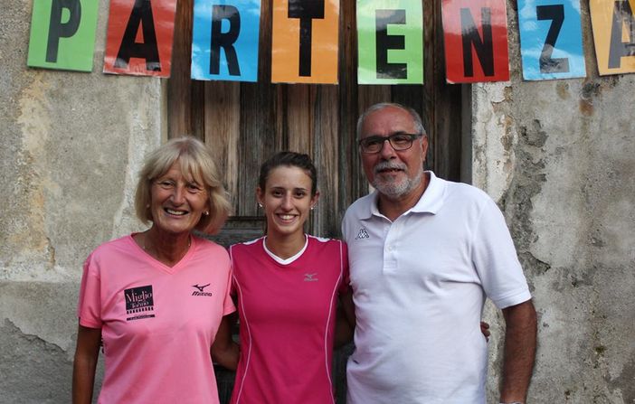 Valeria Roffino con i tecnici Clelia Zola e Pietro Abrignani