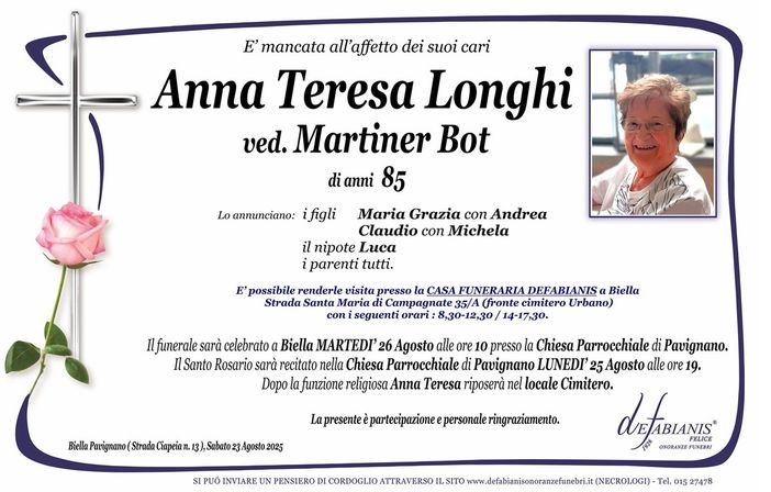 Anna Teresa Longhi, ved. Martiner Bot