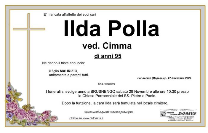 Ilda Polla, ved. Cimma